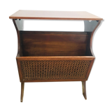 Magazine holder with tablet and canning