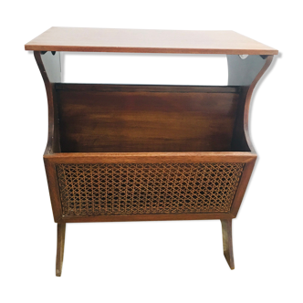 Magazine holder with tablet and canning
