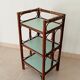 Vintage stand shelf in bamboo and rattan