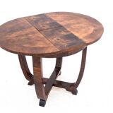 Art deco extendable table, poland, 1930s