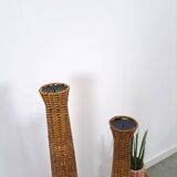 Ensemble de bougies en rotin kaarsen vintage