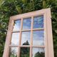 Old moulded glass communication door 221x83cm 15 small panes