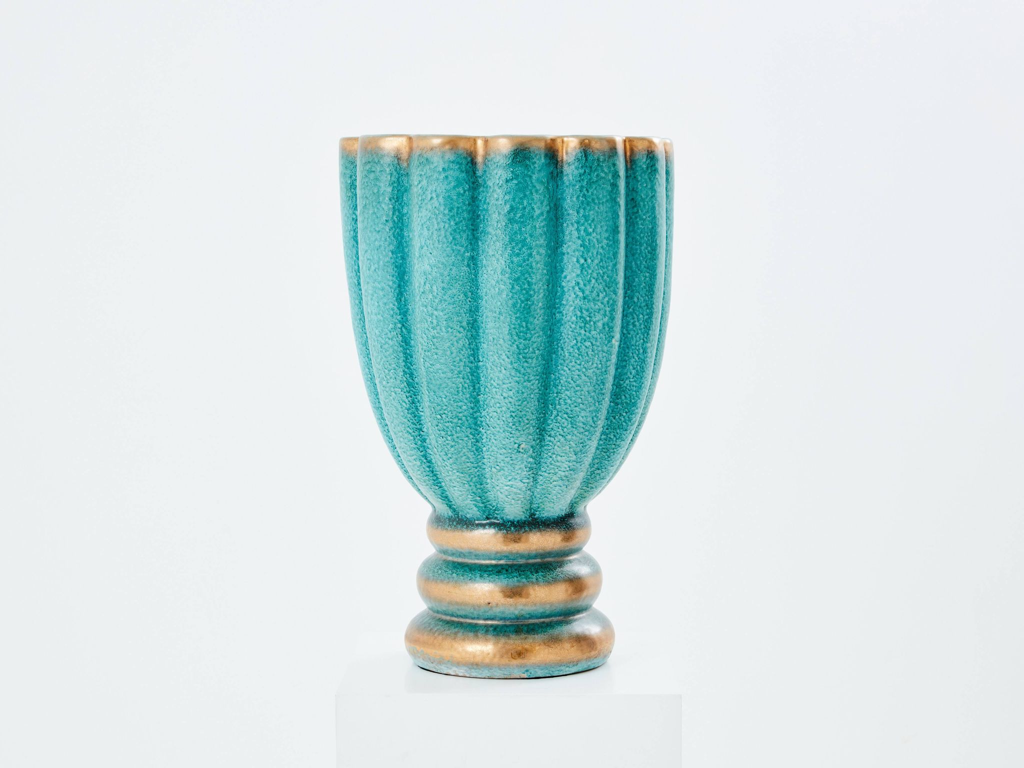 Gabriele Bicchioni large Italian ceramic vase circa 1930
