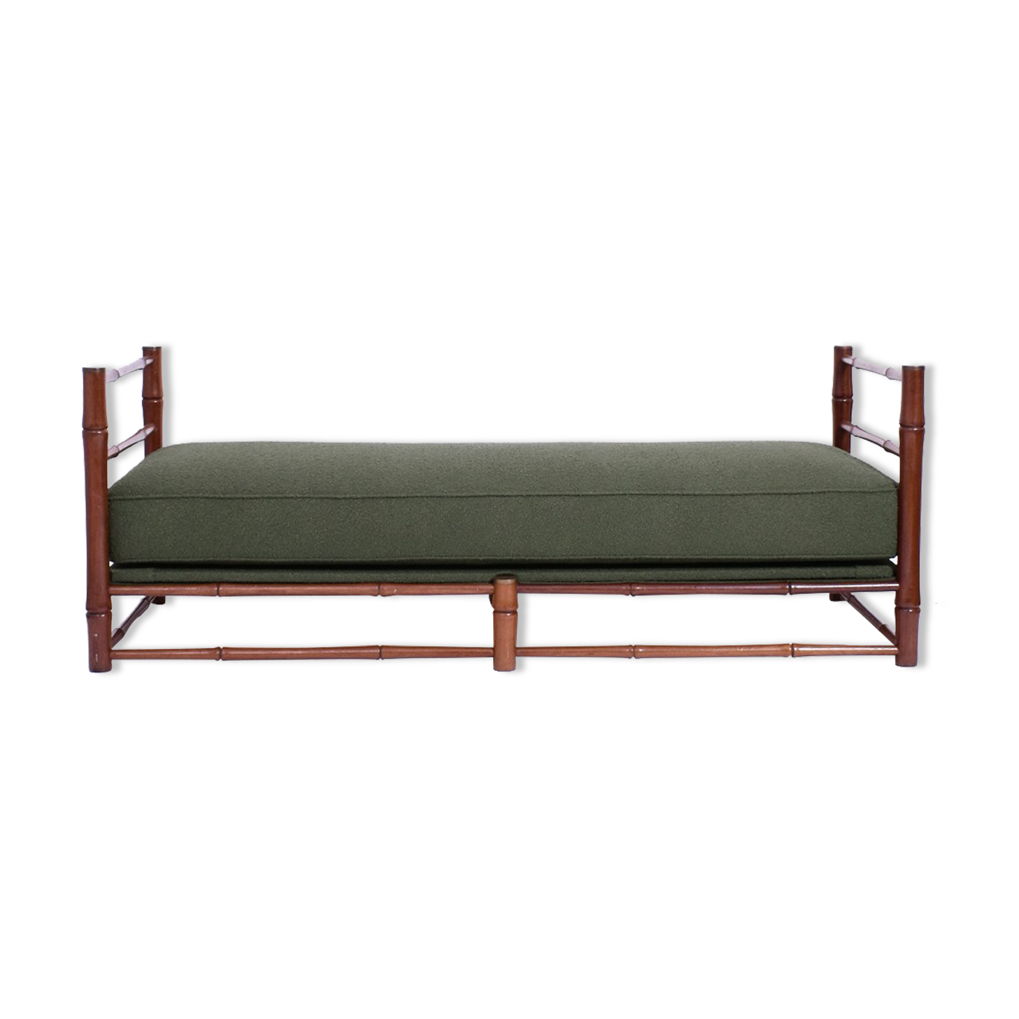 Faux bamboo sofa daybed, 1970s