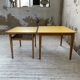 Duo de tables basses bois jaune