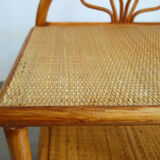 Vintage rattan bedside