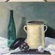 tableau huile sur toile nature morte vintage