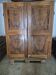 Pair of doors in walnut and walnut burl, 19th century.