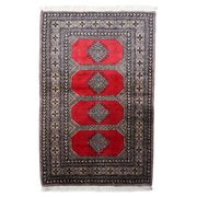 Vintage Uzbek Bukhara rug 92cm x 140cm 1960s