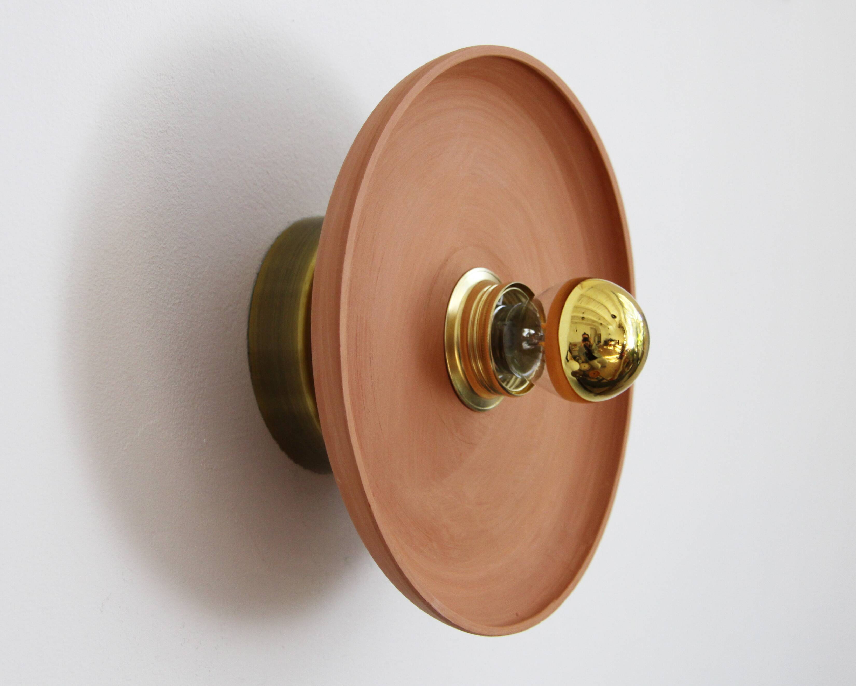 Terracotta wall light