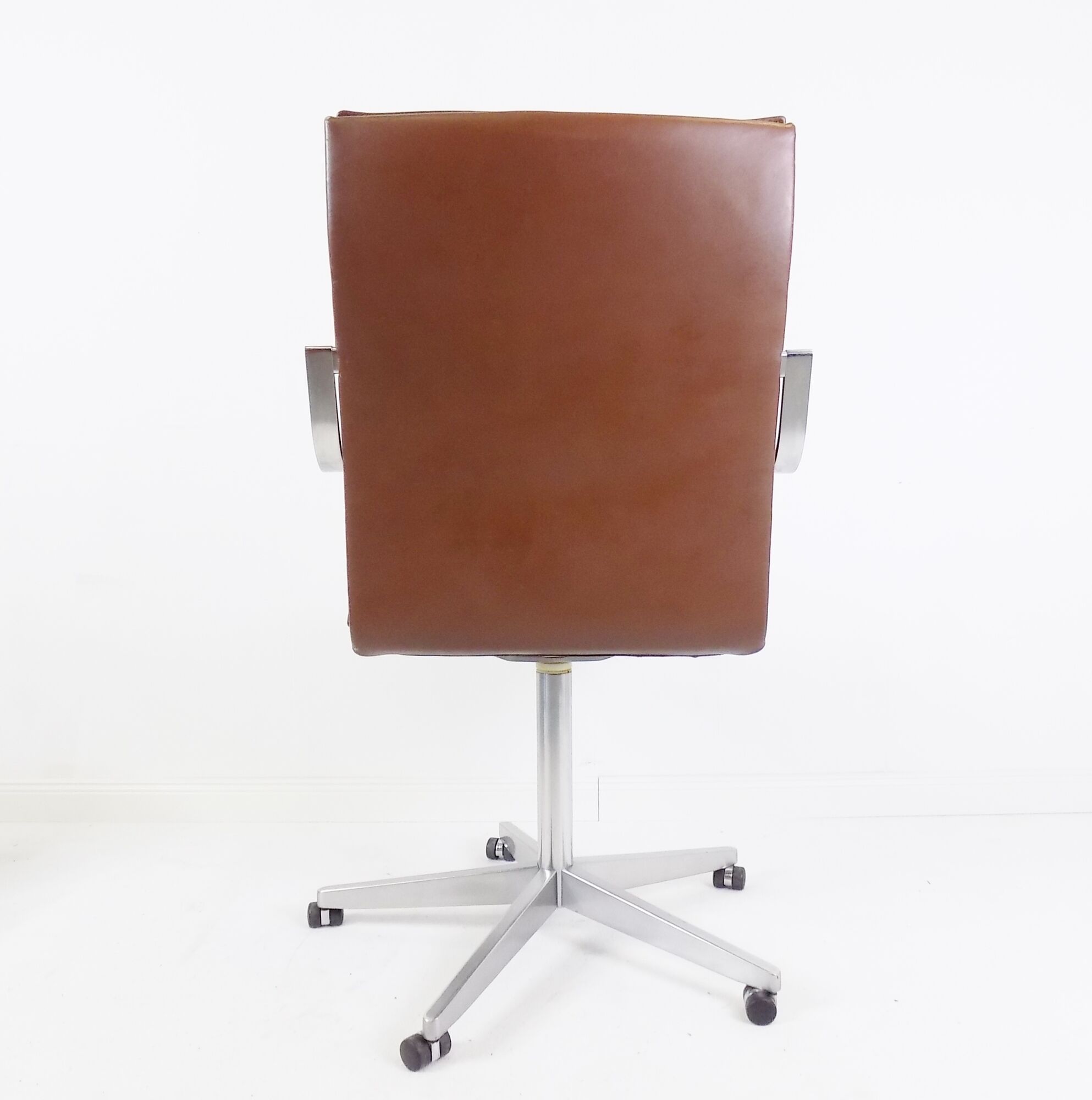 Fauteuil de bureau en cuir Walter Knoll Art Collection par Rudolf Glatzel