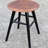Scandinavian vintage minimalist stool Ilmari Tapiovaara, for Nesto 1960