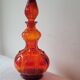 Italian red glass carafe