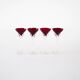 Set of ruby glasses, Danish design, 1970s, manufactured in Denmark