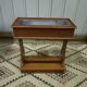 Indoor wooden planter, lyre legs, zinc tray