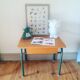 Bureau vintage de maternelle