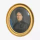 19th-century portrait depicting a woman dressed in black.