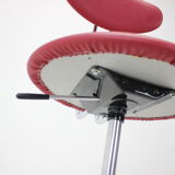 Height-Adjustable Swivel Chair 1980s, Czechoslovakia