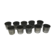 Set of 10 tin cups