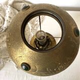 Lampe en laiton, ancienne lampe à pétrole parisienne