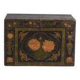 Antique Chinese chest painted in pine wood – China, circa 1900