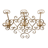 Vintage wrought iron coat rack