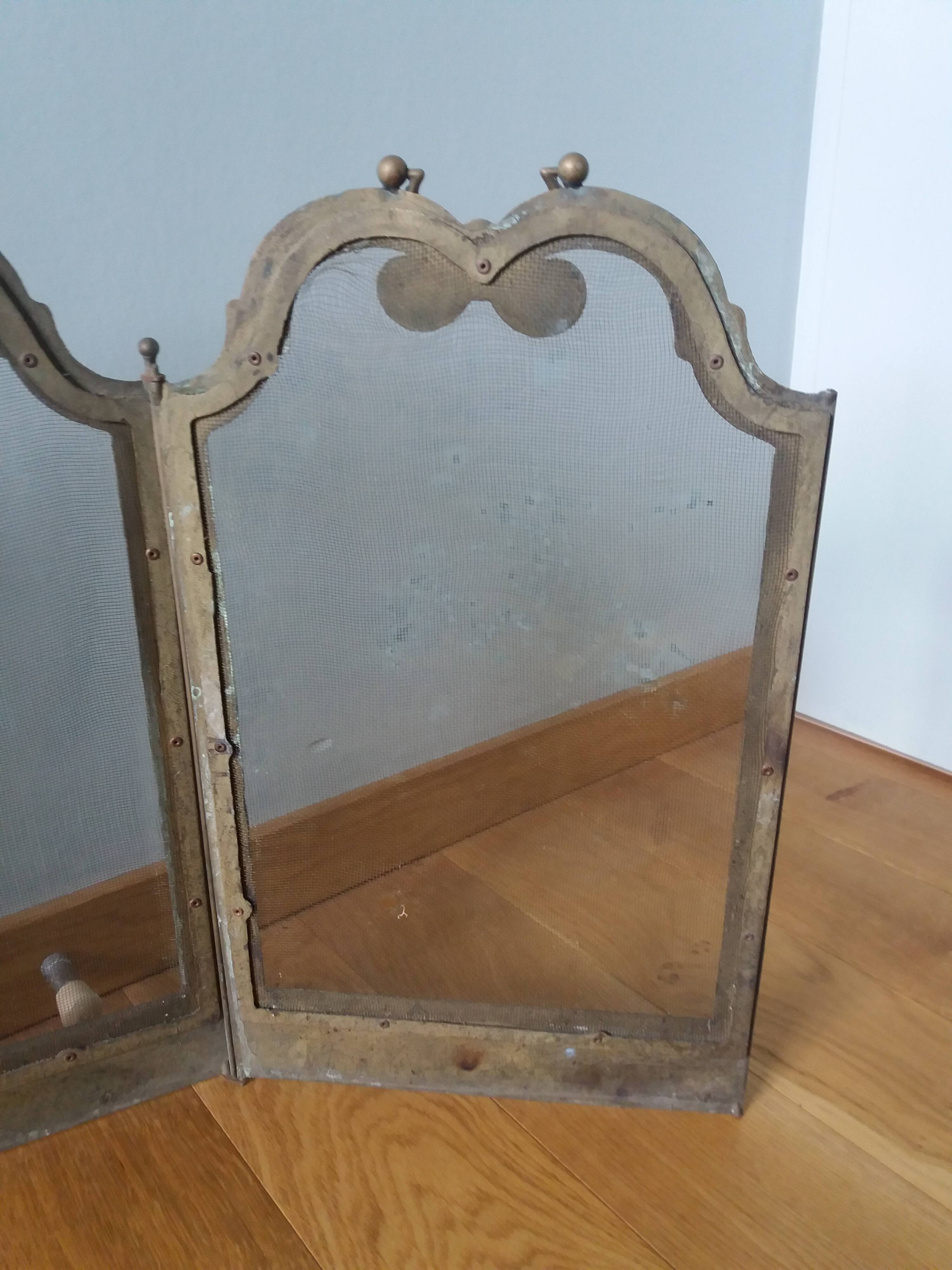 Fire screen fireplace screen 4 leaves