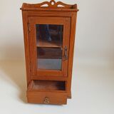 Wall display case early 20th Solid Burmese teak Height 55 cm