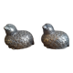 Silver-plated Quail Partridge salt and pepper shakers