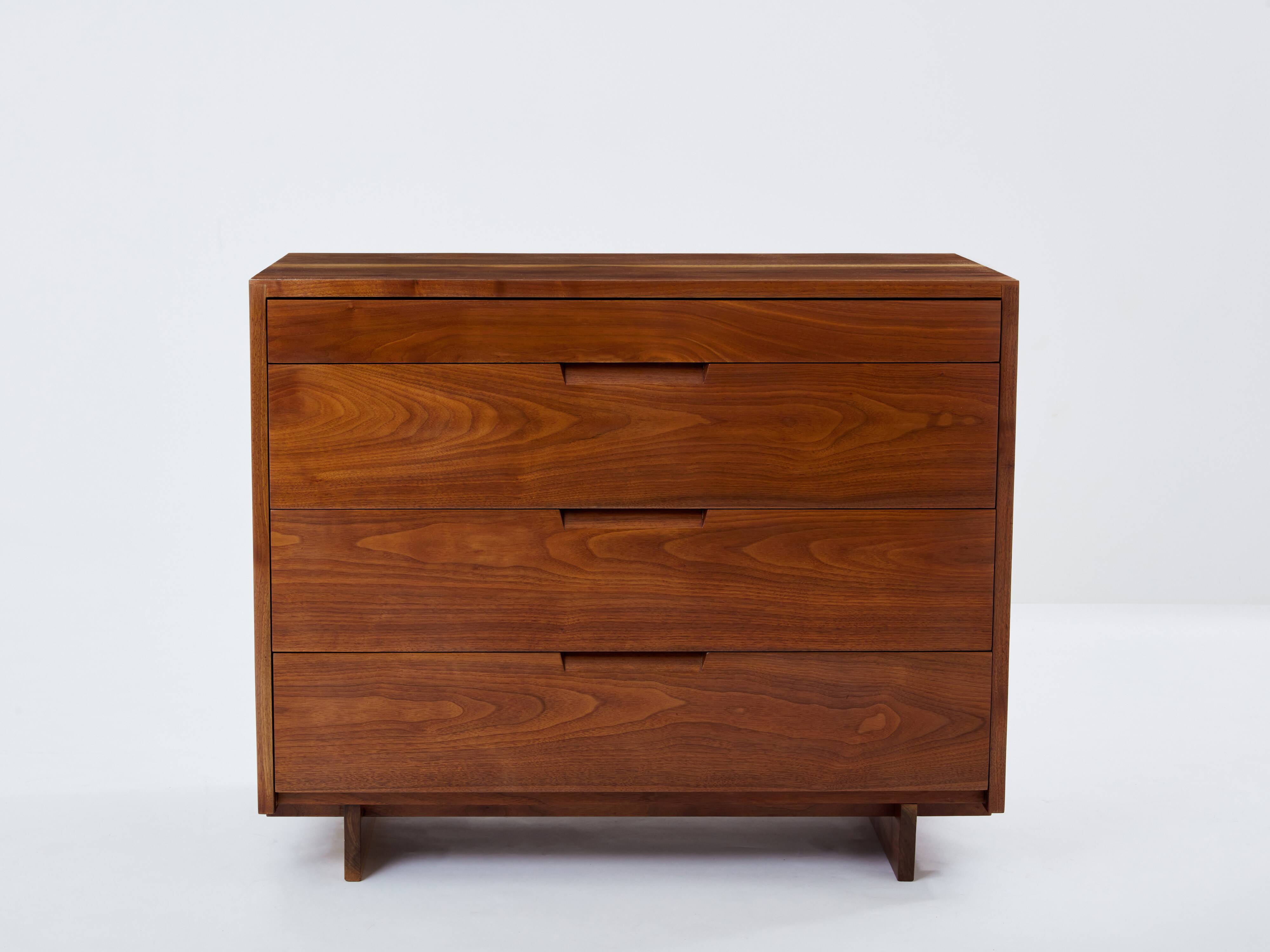 George Nakashima American black walnut chest of drawers 1955