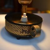 Perforated metal lamp TV atmosphere 50s