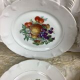 6 dessert plates Limoges porcelain