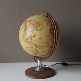 Vintage world-map lamp