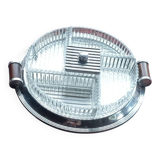 Art Deco 1930s silver-plated metal serving tray