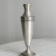 Pair of silver-plated flower vases