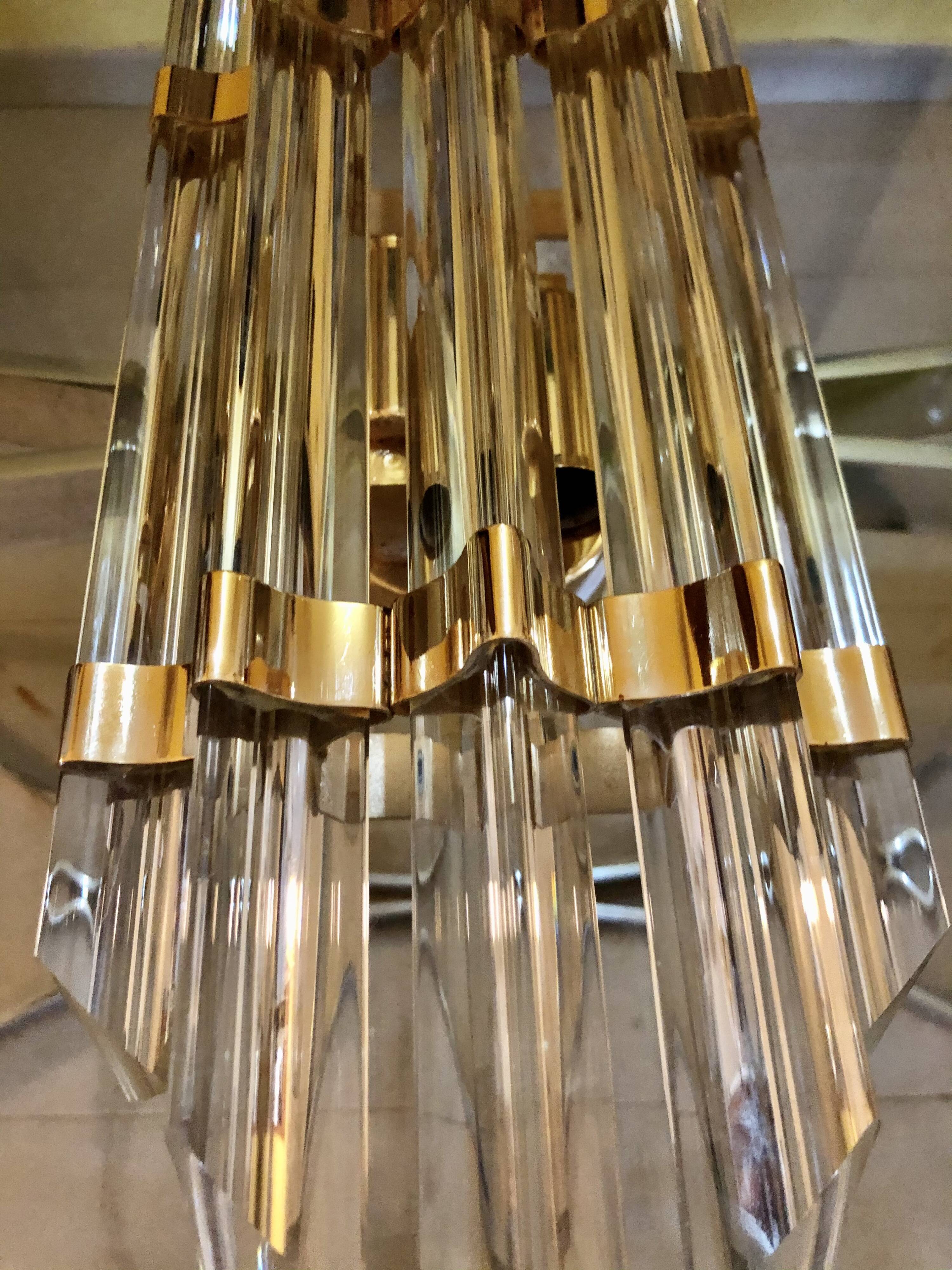 Venini sconce golden structure 1980