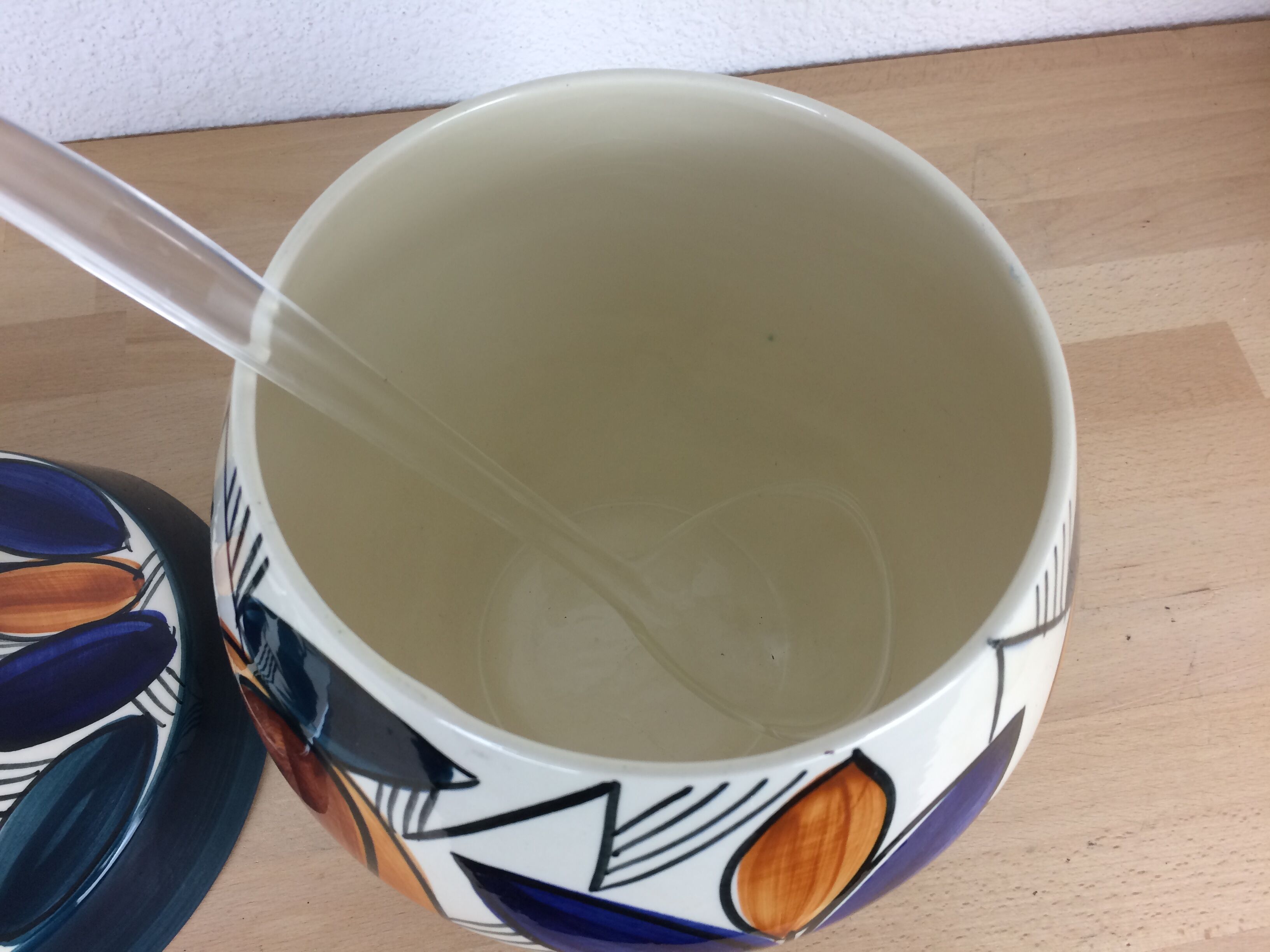 Vintage Aalen ceramic punch bowl