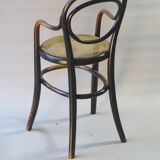 High baby chair, Thonet 1890, bistro, canned