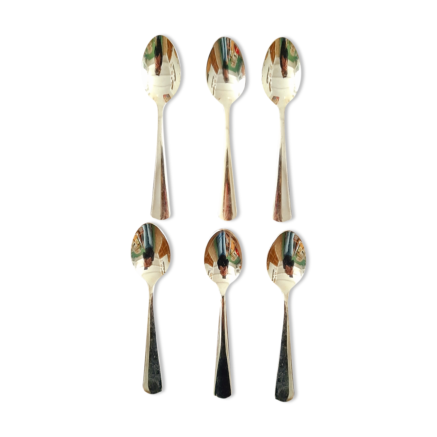 Golden coffee spoons