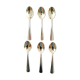Golden coffee spoons