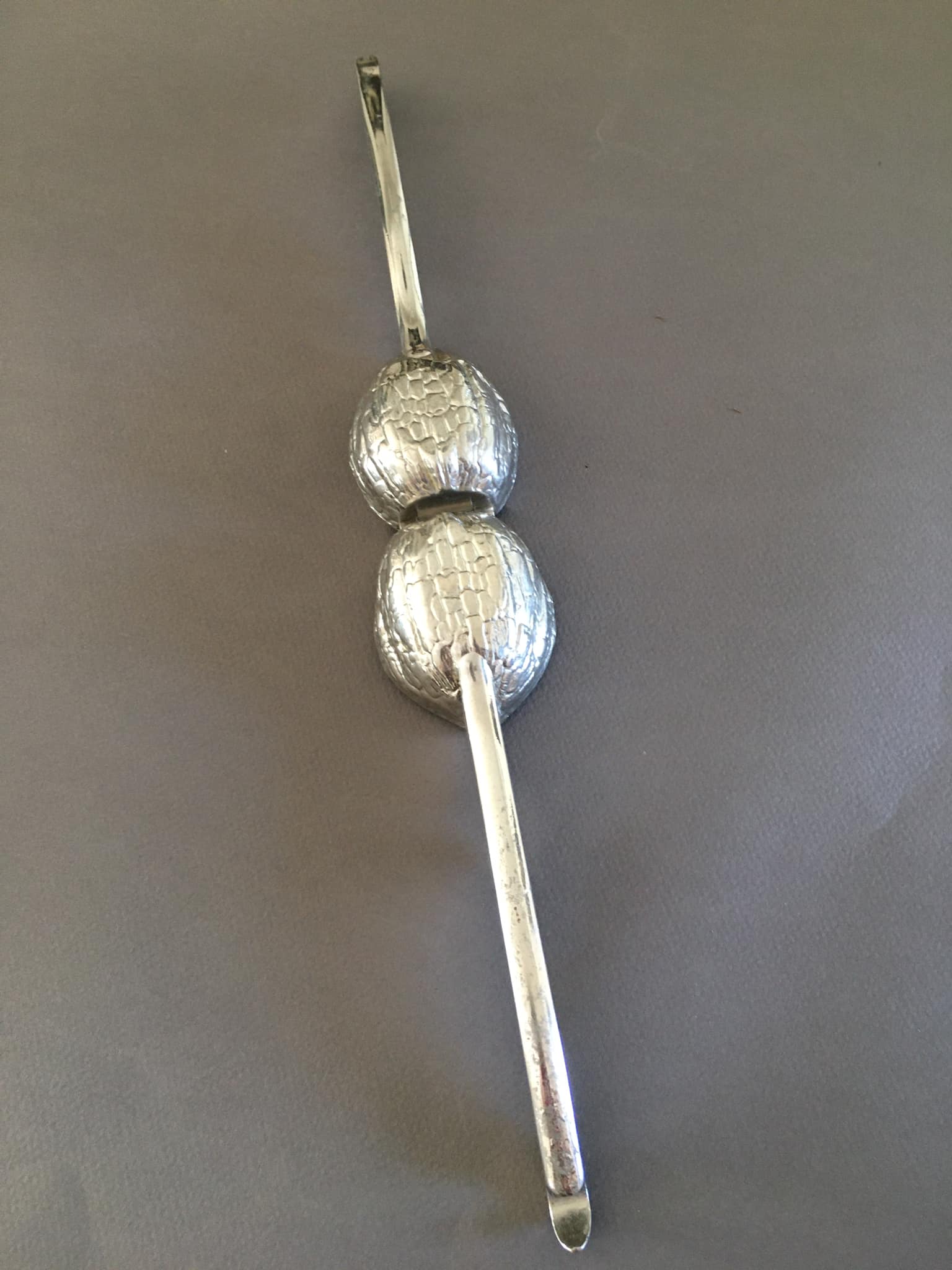 Metal nutcracker (silver color) stamped BMF/N Made in West Germany, 70s