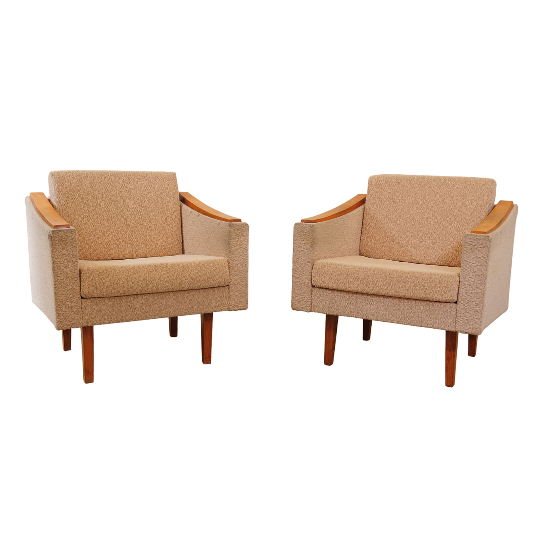 Paire de fauteuils années 1970 Tchécoslovaquie