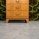 Vintage 1960s chest of drawers - 4 drawers - leg frame