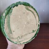 Enamelled vase in handcrafted pottery