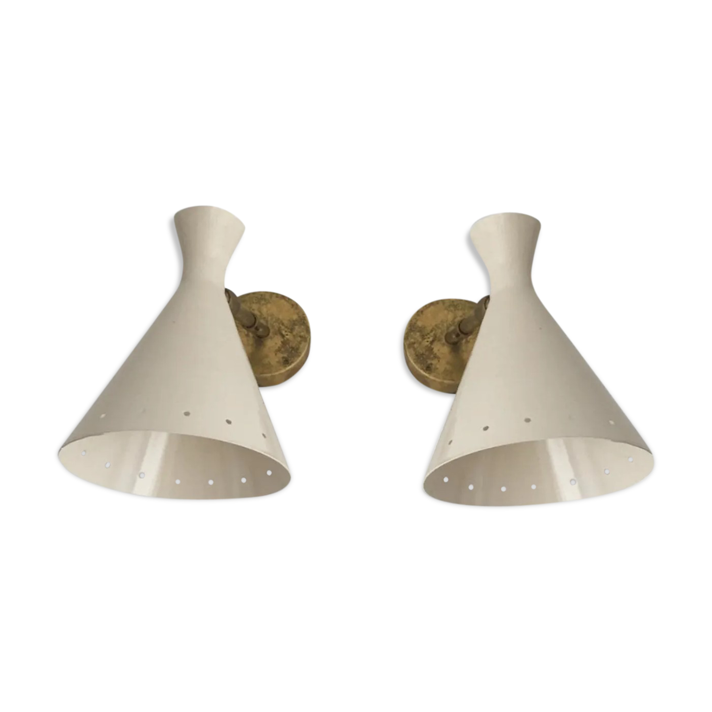 Paris of Italian appliques in the style of 1950s creations