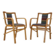 Set of Two Rare 1970s Czechoslovakian Bentwood Armchairs by TON in Colorful