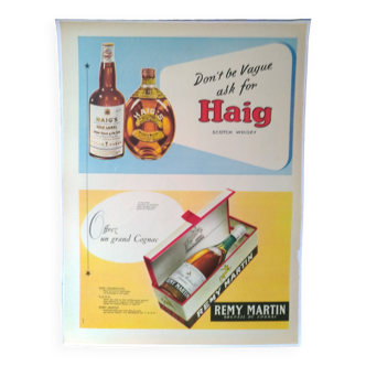 Remy Martin cognac paper advertisement