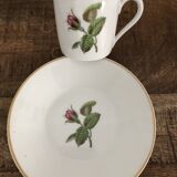 Old coffee cup with saucer / pettie plate
