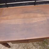 8-seater walnut farm table 199 cm 19th century