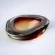Sommerso Brown pocket tray by Seguso, Murano glass, Italy, 1970